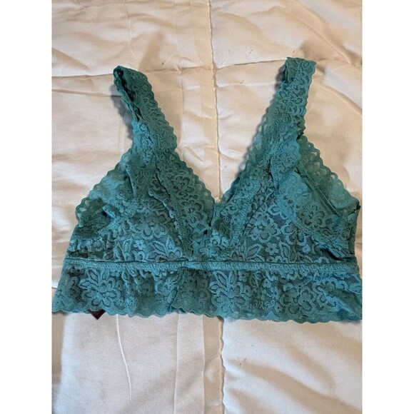 AERIE LACE BRALETTE MINT GREEN UNPADDED MEDIUM - Picture 2 of 6